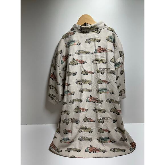 Vtg Woolrich Button Up Men’s Shirt XL Vintage Cars Beachy Summer Dad BBQ - Picture 4 of 9